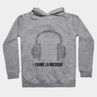 j'aime la musique Hoodie